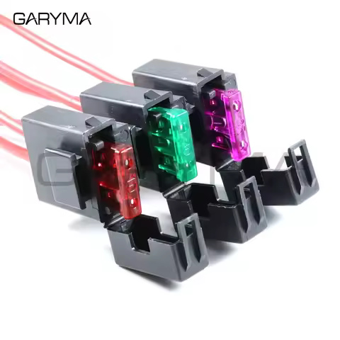 ATO ATC Fuse Holder In-line 16/18 AWG Wire 12V 32V with Car Blade Fuse 2A 3A 5A 7.5A 10A 15A 20A 25A