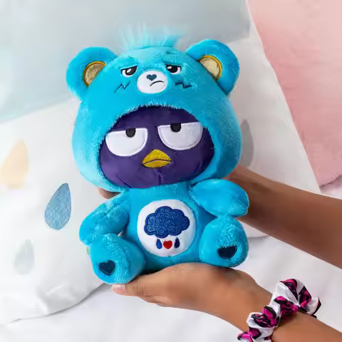 Care Bears - Badtz-Maru Dressed As Grumpy Bear 8" Fun-Size Plush Huggable Best Good for Girls and Bo