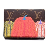 2023最新Louis Vuitton x Yayoi Kusama同款 LV 聯名草間彌生南瓜系列粉紅折疊三層皮夾錢包錢夾