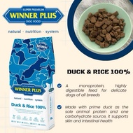 Winner Plus Duck and Rice Dog Food | Hypoallergenic | Sensitive Skin & Stomach | Adult Dogs | Natura