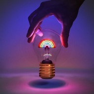 Suck UK 彩虹充電式 LED 霓虹造型燈泡