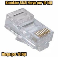 10 RJ45 connectors rj 45 connectors, unit price for RJ45 Lan jack
