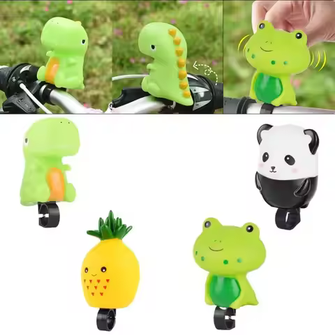 Panda Cartoon Bicycle Bell Bell Horn Super Loud Dinosaurs Bike Air Horn Cartoon Lovely Frog Bicycle 