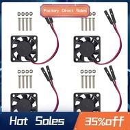4PCS Brushless CPU Cooling Fan Heatsink Cooler Radiator 3.3V 5V for Raspberry Pi4 Pi3 B+, Pi 3, Pi 2