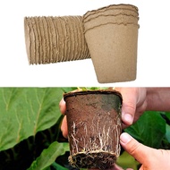 10pcs 8cm Nursery Cup Paper Grow Pot Plant Herb Vegs Flower Biodegradable Home Gardening Tools Cultivation