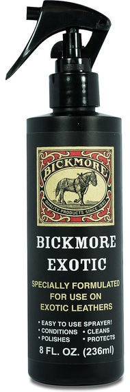 Bickmore Exotic - Specially Formulated Leather Spray Used to Clean Condition Polish and Protect Exotic Leathers &amp; Reptile Skins, 8oz 8 oz