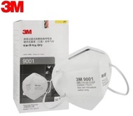 3M™ 9001 หน้ากากป้องกัน ฝุ่น ละออง แบบพับได้ สายคล้องหู, P1, 50 ชิ้น/กล่อง