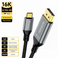 ☀AVAILL☀ MOSHOU USB C to DisplayPort 2.1 Cable 16K 30Hz 8K 60Hz 40Gbps Thunderbolt 4/3 Type C to DP