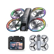 XKJ K200 MAX WiFi FPV Drone LCD Controller HD Dual Camera Optical Flow Hover Obstacle Avoidance 7 Li