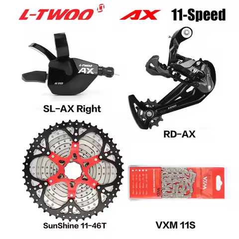 LTWOO AX 11S Groupset 11 Speed Shift Lever Derailleur SUNSHINE Cassette 46T 50T VXM Chains 11s