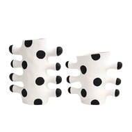 Simple Vase Cactus TV Cabinet Retro Study Polka Dot Soft Decoration Modern Home Creative Decoration 