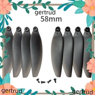 GERTRUD Remote Control Drone Parts, Plastic 58mm/66mm Folding Propeller Blades, Black Universal Quad