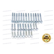 MODENAS GT128 GT 128 CRANKCASE FULL ENGINE COVER SCREW COMPLETE SET / ENGINE COVER BOLT COMPLETE SET