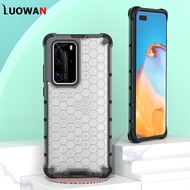 Ốp Điện Thoại Bảo Vệ Chống Sốc Tổ Ong Chống Sốc TPU Cứng & PC Dẻo Cho Huawei P40 Pro Plus P30 Pro Ma