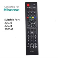 Hisense LCD / LED / TV Remote Control ER-22601A Suitable for 32D33 32D36  50D36P 40M2160P..