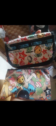 LeSportsac x Tokidoki 化妝袋 散紙包 2個一組