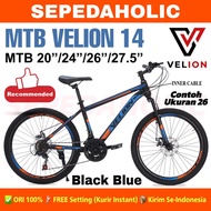 Sepeda Gunung MTB VELION SALVO 03 Ukuran 26 27.5 Inch Rem Cakram 21 Speed Dewasa