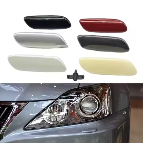 Cafoucs Headlight Headlamp Head Light Lamp Washer Nozzle Acuator Cover Cap For LEXUS IS250 IS300 IS3