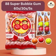 [HALAL] 88 Super Bubble Gum Assorted Fruit Flavours Chewing Gum 60s / 30s / 5s Classic Gum Treat