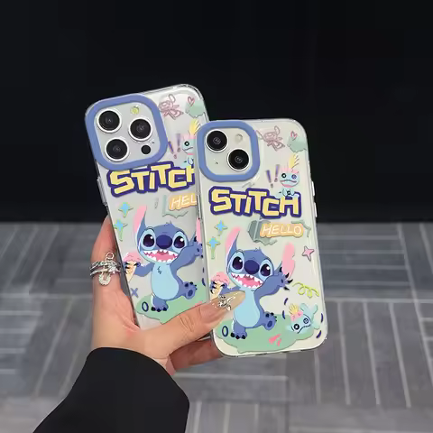 Stitch Clear Space Phone Case for Vivo T1 V15 V23 V23E V25 V27 V29 V29E V30E V40 5G Pro Transparent 