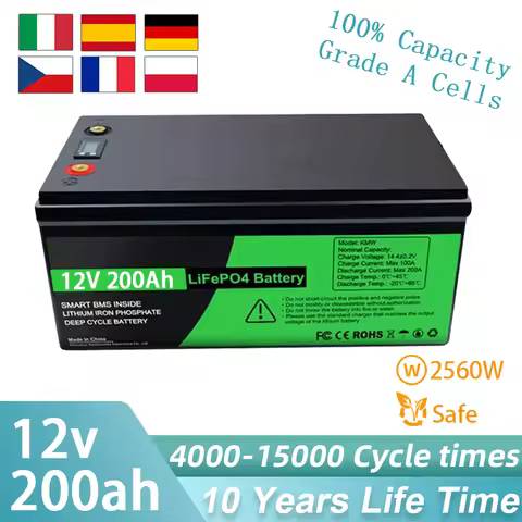 12V 120Ah LiFePO4 Battery pack with Bms 12.8v 24v 48v 100ah 200ah lithium ion phosphate battery home