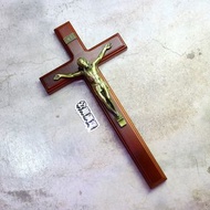 「耶穌 耶和華 上帝 十字架 十字 掛飾 壁掛 擺飾 高約40cm 櫸木 @公雞漢堡」