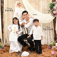 Baju Sedondon Kurta Fattah & Kurung Haura - White