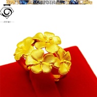 916 916gold new Sansei III flower ring ladies open ring in stock