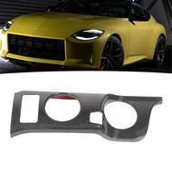 Carbon Fiber Cup Holder Trim Glossy Center Console Water Frame Cover Interior Decoration Sticker for