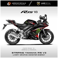R15 Striping Monster GraphicV3 Yamaha R15 Motorcycle Sticker/ Custom DesignV3 Stock Decal List Varia