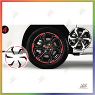 (Price Includes 5 WHEELS) Toyota vios 2023 wheel decal - vios wheel decal - (Price includes 5 wheels