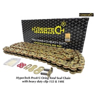 Original hypertech rantai O-ring 415 gold heavy duty universal  y15 y16 lc135 rs150 rsx ex5 chain