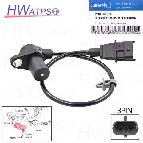 39180-4A501 For HYUNDAI GRAND STAREX 2008 - 2015 Crankshaft Position Sensor 39180-2A400 39180-2A500