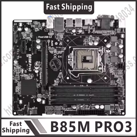 B85M motherboard B85M PRO3 LGA 1150 DDR3 32G SATA3 PCI-E 3.0 USB 3.0 HDMI Micro ATX For Core i7/i5/i