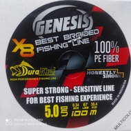 Senar Pancing PE Duraking Genesis X8 Connected pe 1.0 pe 1.5 pe 2.0