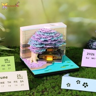 3D Art Calendar Memo Pad Novelty 3D Art Calendar Post Notes For Room Office Decoration