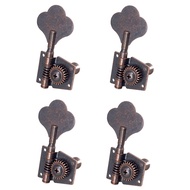 (QSPF) Guitar Vintage Open Bass Guitar Tuning Key Pegs Machine Heads Tuners 4R for 4 Strings Bass