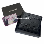 Dompet Pria COACH Kulit Asli Dompet Lipat Import