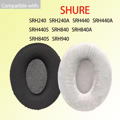 SRH940 Earpads for Shure SRH240 / 240A Headphones SRH440 / 440A / 440S Ear Cushions Replacement SRH8