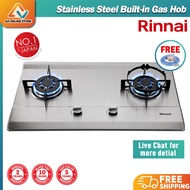 Rinnai Gas Hob RB712NS Stainless Steel Cooking Gas Hob Built-in Gas Stove / RB-712N-S / Cooking Stove / Gas Stove / Dapur / Rubine hob / Stove / Elba hob / Midea hob / Butterfly hob / Morgan hob / Fotile hob / Rinnai Gas Stove