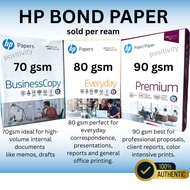(Positivity) HP BOND PAPER in 70gsm | 80gsm | 90gsm Long / Short / A4 by ream