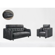 High Class Velvet Grey Sofa 1 Seater 2 Seater 3 Seater 1+2+3 Seater Sofa Baldu