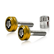 น็อตกันขโมยโช๊ค 2ตัว M8x1.25 ยาว35mm XMAX / NMAX / AEROX / ADV150-160 / PCX150-160 น็อตสแตนเลส+ชิ้นง