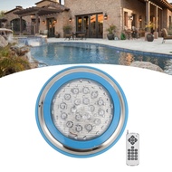 ไฟตกแต่งสระว่ายน้ำ LED ใต้น้ำ RGB AC12V 12W-1200LM รีโมทคอนโทรล 18 ปุ่ม กันน้ำ (LED Decorative Pool 