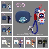 for 1More S20/S20  pro Silicone Earphone Cover Astronuat Headphone Protective Casing Cover Cartoon E