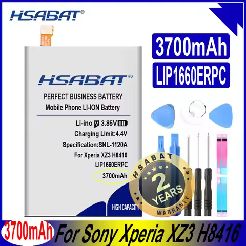 HSABAT LIP1660ERPC 3700mAh Larger Capacity Battery for Sony Xperia XZ3 H8416 H9436 H9493 Smart Phone