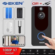EKEN V7高清1080 p的智能無線可視對講門鈴攝像機夜視IP無線門鈴
