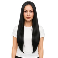 31 inci Panjang Rambut Palsu Lurus Rambut Palsu Cosplay Wanita Anime Rambut Palsu Kostum Halloween R