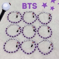 BTS member ARMY lightstick inspired charm bracelet