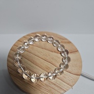 CLEQR QUARTZ CUTTING HQ Genuine Stone Bracelet 10mm circumference length 19cm